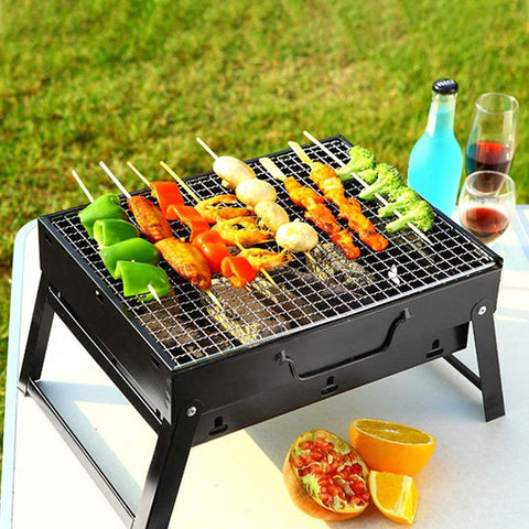 Portable Folding BBQ Grill - Ultimate Outdoor Grill for Camping, Hiking, and Picnics