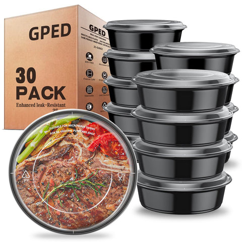 Convenient Cuisine: 30-Pack 33.8oz Meal Prep Containers with Lids
