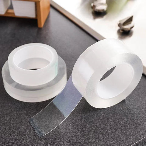Thickness 2Mm/1Mm Nano Tape Double Sided Tape Transparent Notrace Reusable Waterproof Adhesive Tape Cleanable Home Tape Supplies
