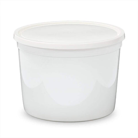 1/2 Gallon (64 Oz) Food Storage Containers with Lids - 100 Pack"